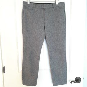 Banana Republic Sloan Skinny-Fit Textured Pant in Gray Size 10